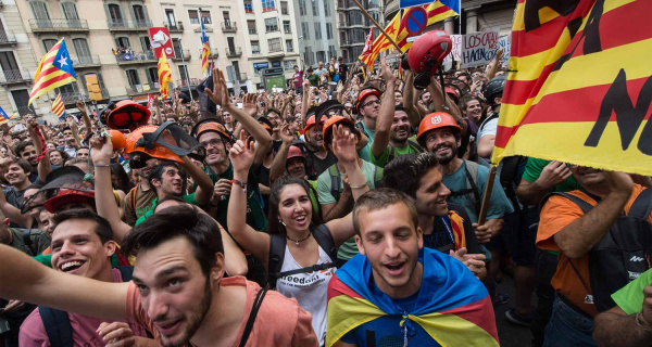 Историческая всеобщая забастовка в Каталонии