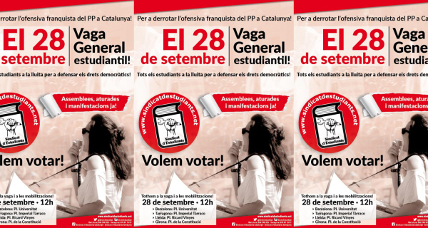 Студенты Испании и Каталонии призывают к забастовке